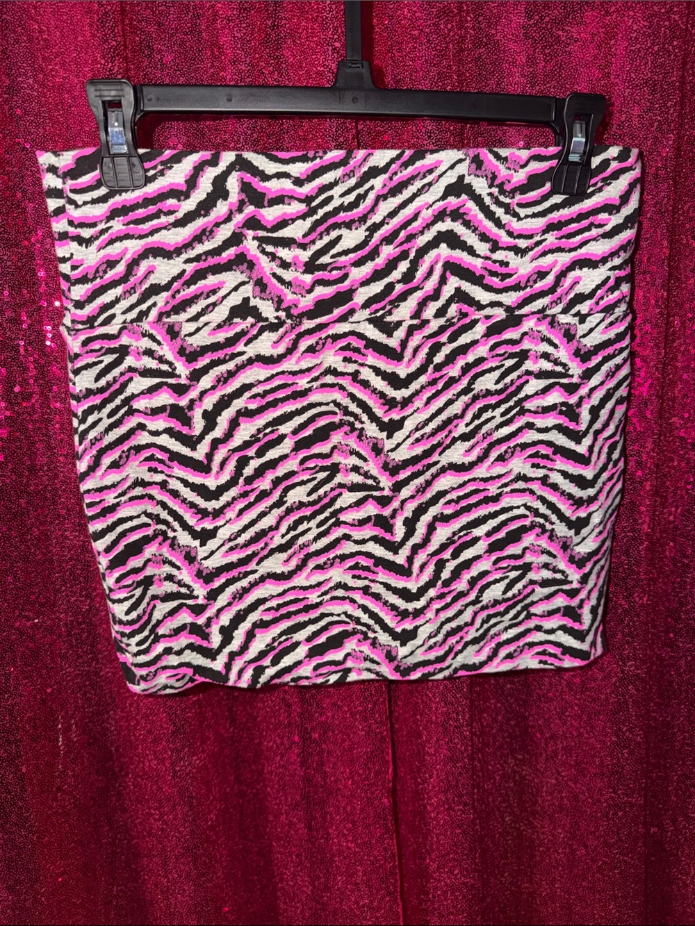 Y2K Pink Zebra Print Mini Skirt
